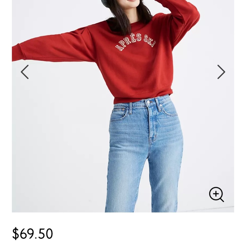 Madewell Après-Ski Pleated Sleeve Sweatshirt